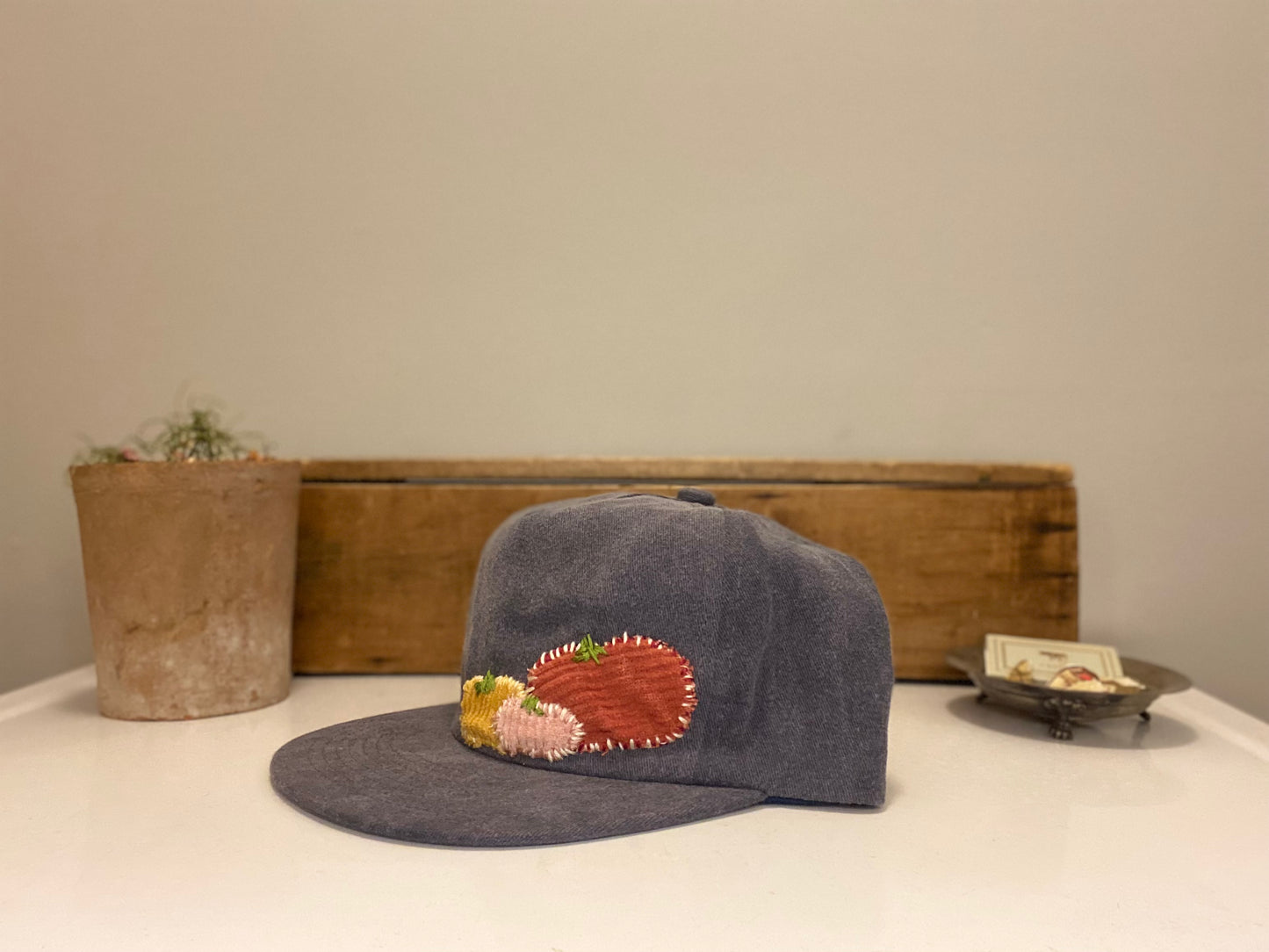 tomato patchwork 5-panel hat *custom*