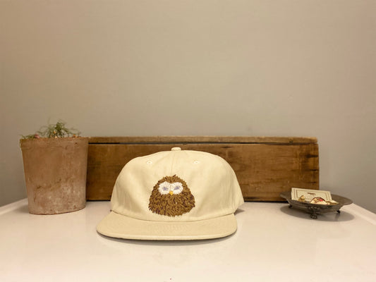 owl hand embroidered hat *custom*
