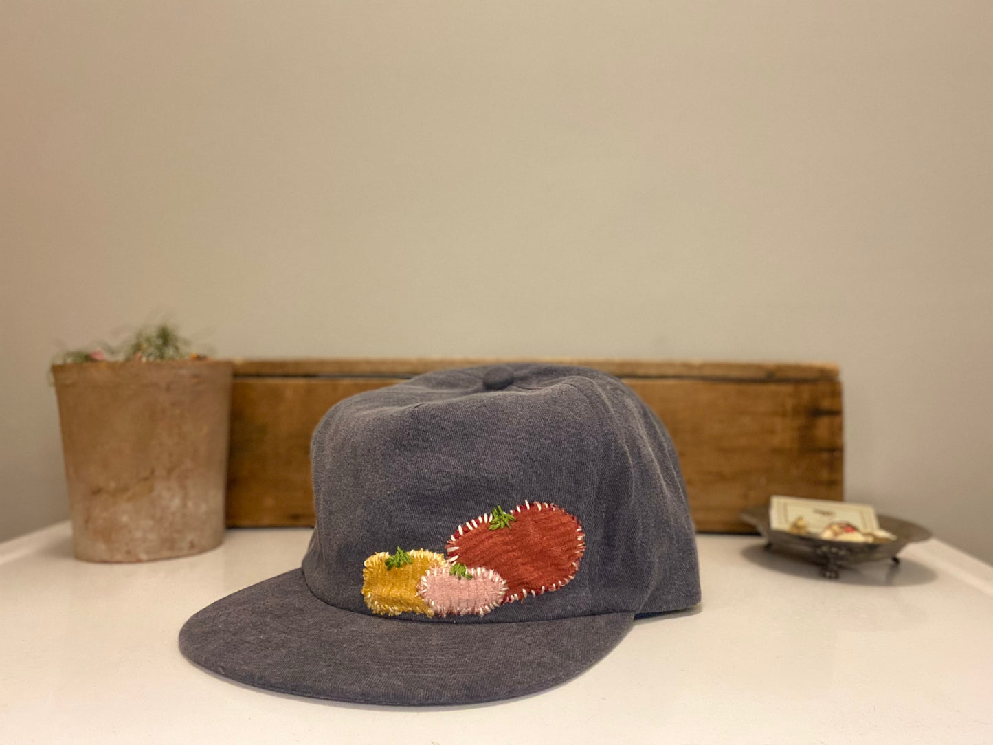 tomato patchwork 5-panel hat *custom*