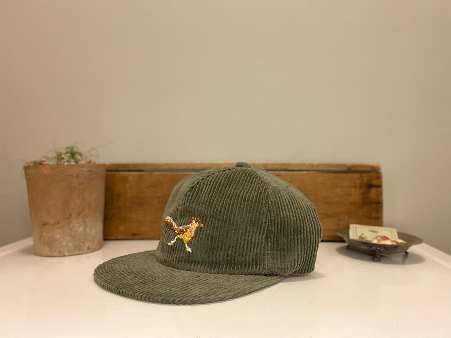 roadrunner hand embroidered hat *custom*