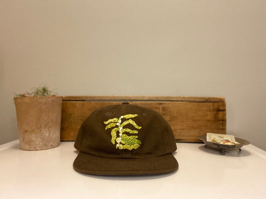 kelp hand embroidered hat  *custom*