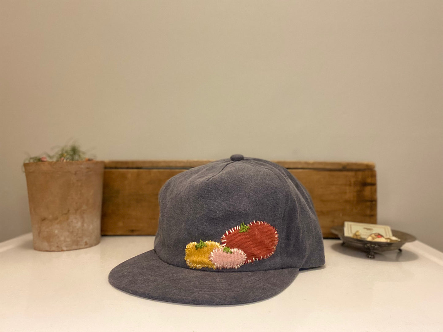 tomato patchwork 5-panel hat *custom*