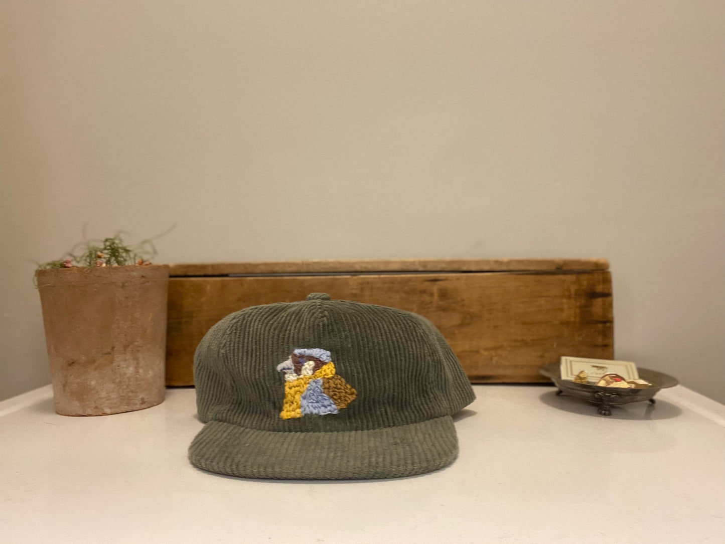 kestrel hand embroidered hat *custom*